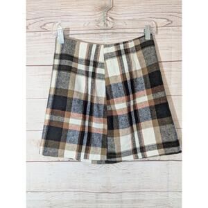SHEIN plaid mini skirt size Small NWOT academia office siren